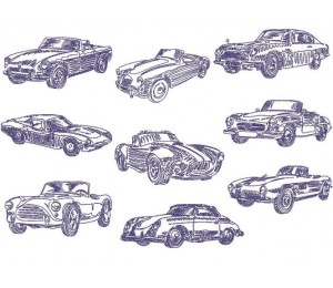 Stickserie - Vintage Sport Autos